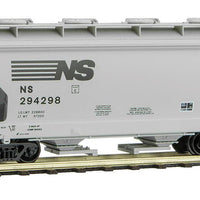 ACF 39' 2-Bay Center-Flow Covered Hopper w/Round Hatches - Ready to Run -- Norfolk Southern #294298 (gray, black)