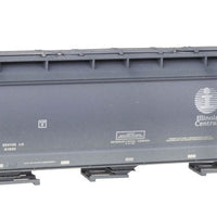 ACF 3-Bay Center Flow Covered Hopper w/Elongated Hatches - Ready to Run -- Illinois Central #799208 (Weathered, gray, Theory Graffiti on One Side)