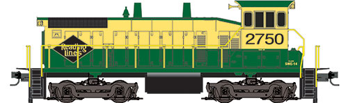 EMD SW1500 - Standard DC -- Reading (green, yellow)