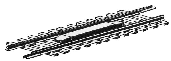 Permanent Uncoupler Magnet -- Mounted in Code 80 Track Section