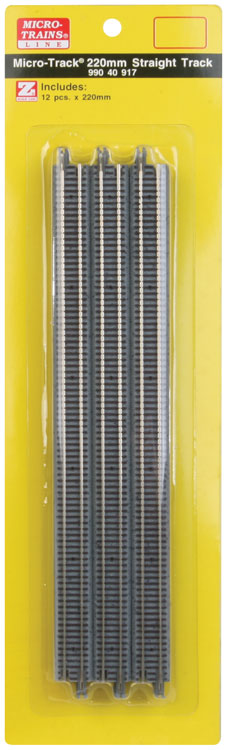 Micro-Track Straight -- 8-11/16"  220mm pkg(12)