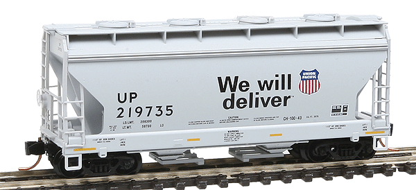 2-Bay Covered Hopper Runner Pack pkg(4) -- Union Pacific #219720, 219723, 219733, 219735