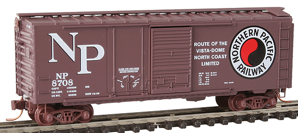 4-Car Runner Pack -- Northern Pacific #8708,8710,8713,8715