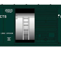 40' Single-Door Boxcar w/Internal Tank 4-Car Runner Pack - Ready to Run -- Linde Liquified Gases #2023, 2038, 2047, 2014 (green white, 1 Each of 4 Sche