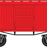 Civil War Era 3 26' Wood Boxcar and Flatcar Set - Ready to Run -- Red Line NYC&HR 7919, 8052, 15019, LS&MS 16689