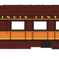 Heavyweight Baggage, Coach, Parlor and 2 10-1-2 Sleeper 5-Car Set - Ready t -- Illinois Central 792, 2817, 3974, Lake Hiawatha, Lake Quinalt (brown, orange