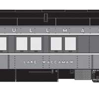 Pullman Heavyweight 10-1-2 Sleeper 5-Pack - Ready to Run -- Union Pacific Lake Series: Clark, Crystal, Hopatcong, Livingston, Waccamaw (