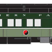 Heavyweight Baggage, Baggage-Mail and 3 10-1-2 Sleeper Set - Ready to Run -- Northern Pacific 1513, 1440, 704, 708, 717 (Loewy 2-Tone Green)