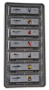 WWII US Navy Pearl Harbor Battleship Row Commemorative Set -- #2; USS Pennsylvania, Vestal, Hoga, Neosho, Downes, Utah & Cassin