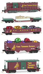 Train-only Train Sets -- Tree Trimming Express Christmas Train