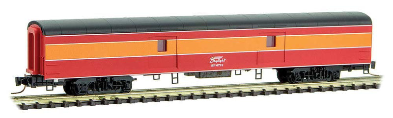 Smooth-Side Baggage, 2 Coaches, Sleeper 4-Car Set - Ready to Run -- Southern Pacific (Daylight, orange, black)-1