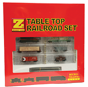 Desktop Diesel Freight Set w/Powered GP35 Diesel, New Micro-Track -- Burlington Northern Santa Fe