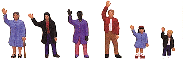 Pedestrians -- People Waving pkg(9)