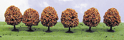 Assorted Trees -- Rust - Autumn 1-3/4 to 3-3/4" pkg(18)