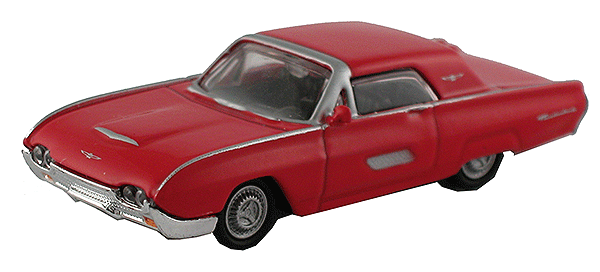 Diecast Automobiles - 1963 Ford Thunderbird -- Red