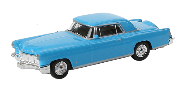 Diecast Automobiles - 1956 Lincoln Continental Mark II Coupe -- Blue, Light Blue