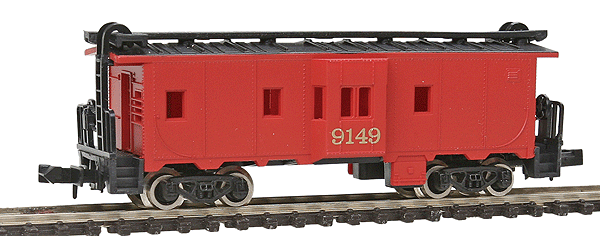 Bay Window Caboose -- Transfer (Caboose Red, black)