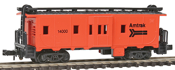 Bay Window Caboose -- Amtrak (orange, black)