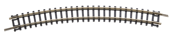 Nickel Silver US System -- Curved Track 9-3/4" Radius pkg(4)