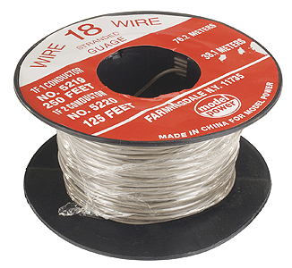 Hook-Up Wire -- 18-Gauge, 1 Lead, 250'