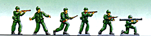 Commando Infantry Figures -- United States Army pkg(6)