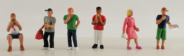 Pedestrians pkg(6) -- People Eating