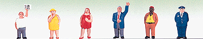 Painted Figure Set -- Fat People pkg(6)