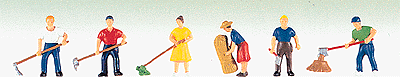 Painted Figure Set -- Farm Action People pkg(6)
