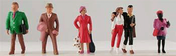 Painted Figure Set -- Travelers pkg(6)