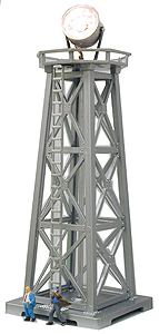 Built-Up Buildings - Lighted w/2 Figures -- Searchlight Tower
