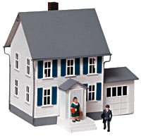 Built-Up Buildings Lighted w/Figures -- Sinatra's House