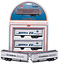 40' Heavyweight Trailer w/Operating Doors & Diecast Frame -- Santa Fe