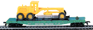 Flatcar w/Road Grader Load -- Southern