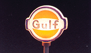 Gas Station Signs pkg(2) -- Gulf