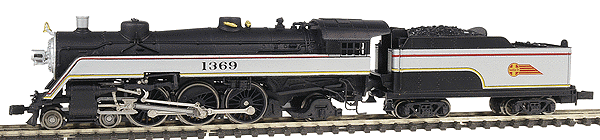 Steam 4-6-2 Semi-Streamlined USRA Pacific - Powered -- Santa Fe