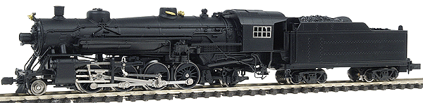 Steam USRA Light 2-8-2 Mikado w/Standard Tender - Powered -- Undecorated