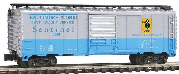40' Boxcar -- Baltimore & Ohio "Sentinel"