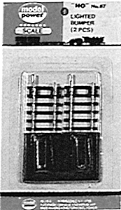 Nickel-Silver Track -- Lighted Track Bumpers pkg(2)