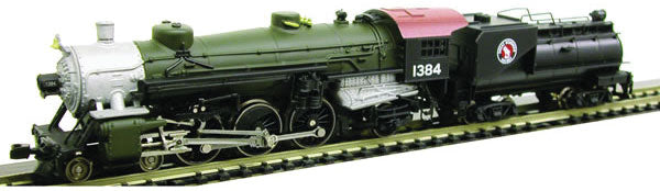 USRA 4-6-2 w/Venderbilt Tender - Standard DC -- Great Northern (black, green, silver)