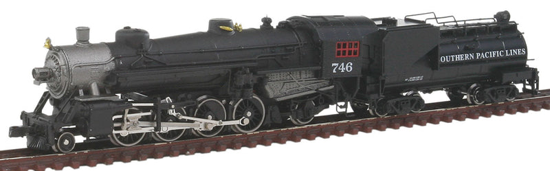 2-8-2 Mikado w/Vanderbilt Tender - Standard DC -- Southern Pacific (black, graphite)