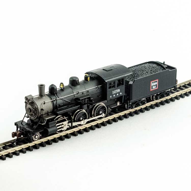 2-6-0 Mogul w/Sound & DCC -- Chicago, Burlington & Quincy