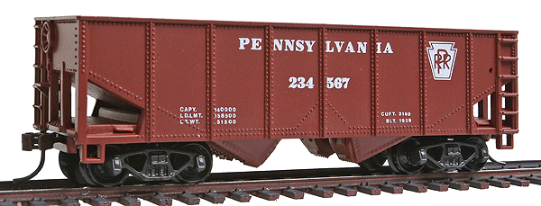 36' 2-Bay Open Top Hopper -- Pennsylvania Railroad
