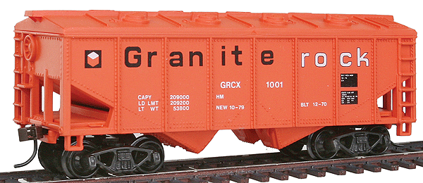 36' 2-Bay Covered Hopper -- Granite Rock