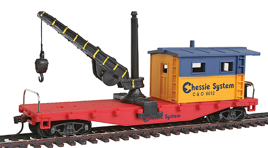 40' Work Caboose w/Crane -- Chessie System