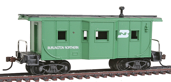 36' Bay Window Caboose -- Burlington Northern