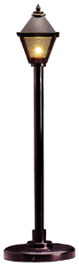 Street Lamp -- Square Head, Lighted