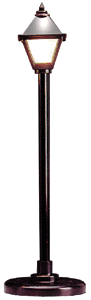 Brass Square Lamp - Frosted