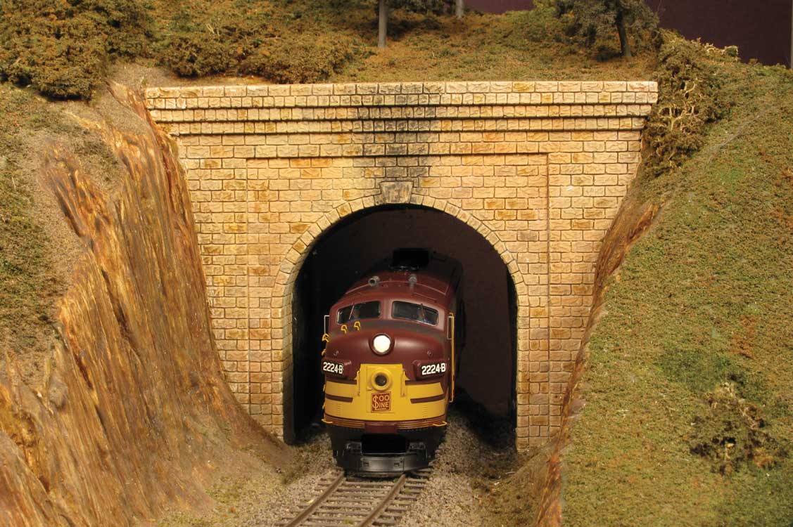 Single-Track Tunnel Portal -- Cut Stone