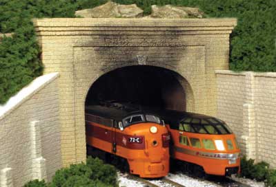 Double-Track Tunnel Portal -- Cut Stone