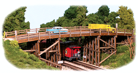 Country Road Bridge -- Kit - 13-1/2 x 3-1/4 x 4-1/8"  34.3 x 8.3 x 10.5cm